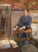 Helene Rouart in her Father-s study, Edgar Degas